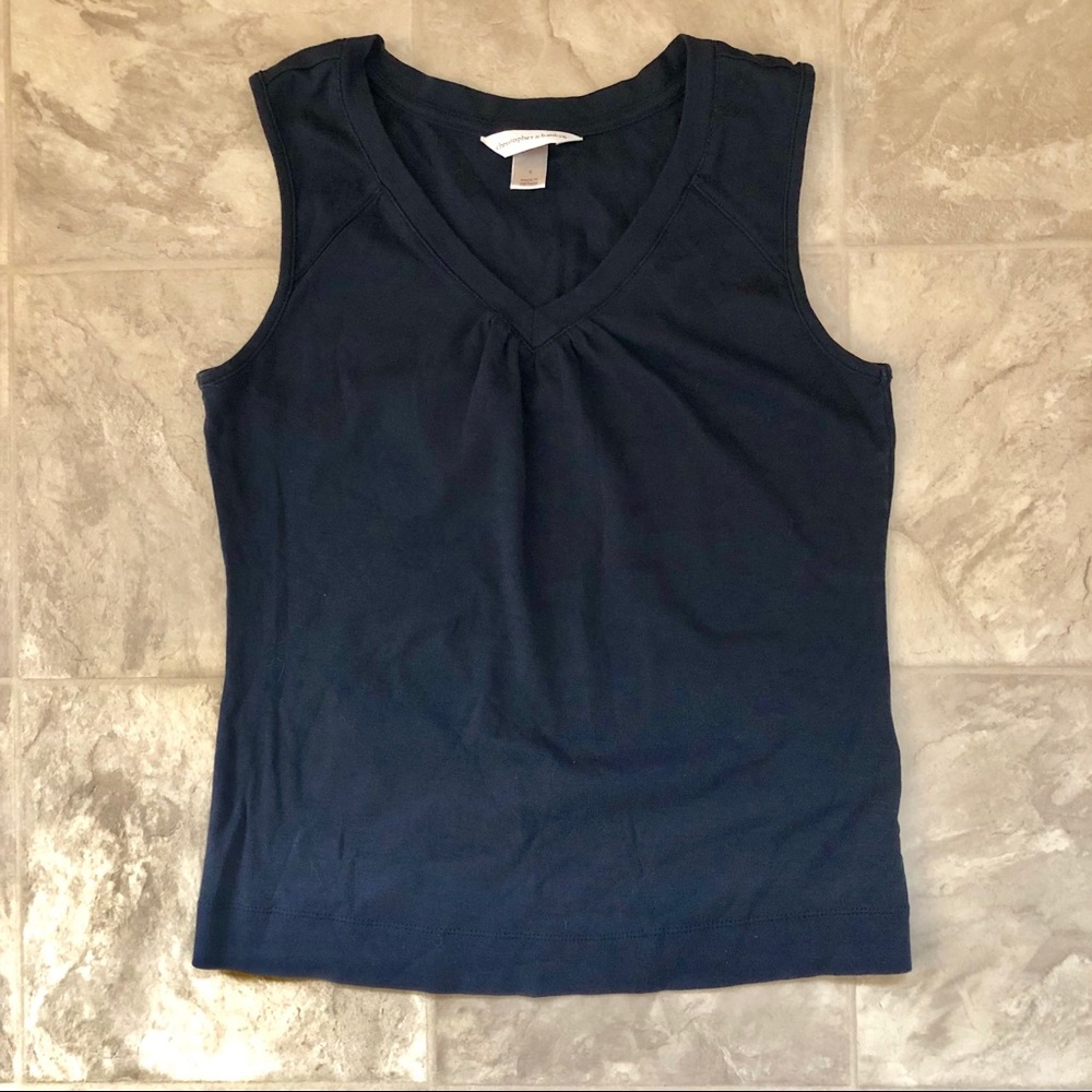 Christopher & Banks Navy Tank Top